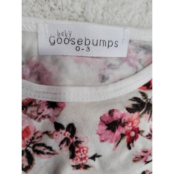 Baby Goosebumps Baby Girl Floral Outfit Size 0-3 Months Pants and Sweatshirt #7‎ - Picture 3 of 3